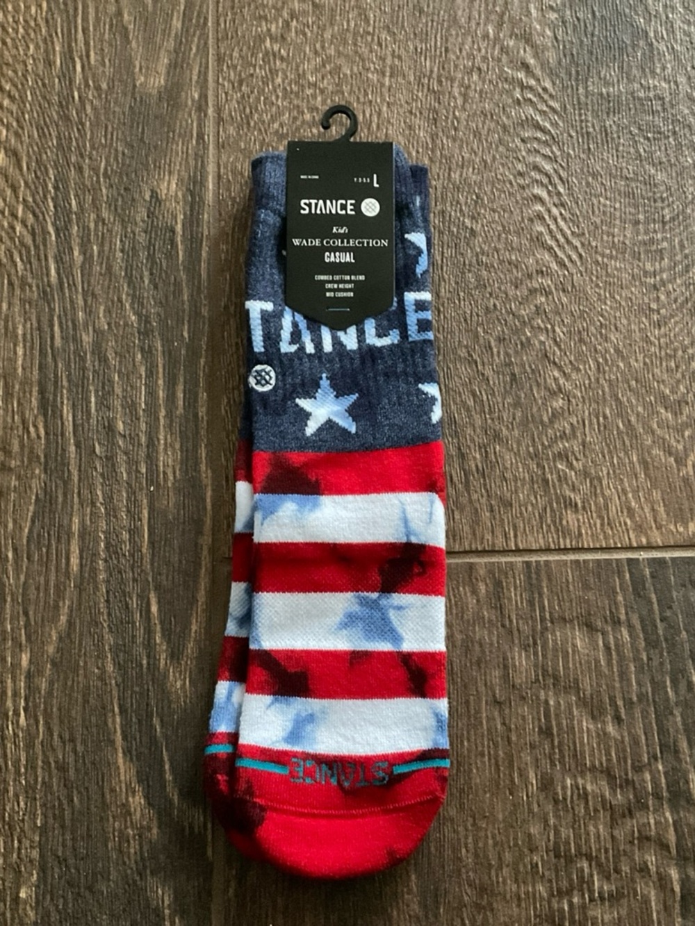 Stance Men's Red, White & Blue Flag Crew Socks